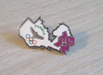 London 2012 Olympic Games Badge Zambia Olympic Committee NOC Badge Rare