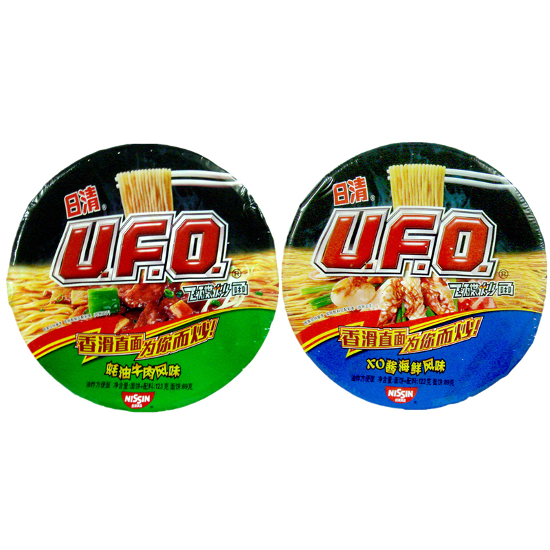 【天猫超市】日清泡面 UFO炒面蚝油牛肉味123g+XO酱海鲜味123g