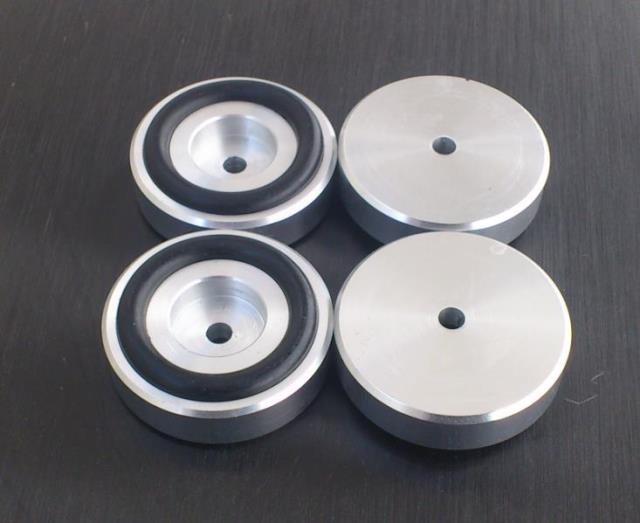 Case foot pad ~ 39 mm diameter 10 mm with rubber ring shock absorption aluminum foot 40 yuan set