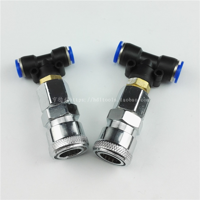 Auto airbag connector Pneumatic accessories Trachea T-type three-way PB6-02 Quick connector SF20 hose connector