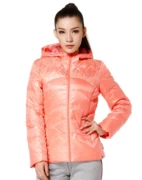 Li Ning đích thực mùa đông mới của phụ nữ cuộc sống thể thao giản dị áo gió ấm áp trùm đầu ngắn xuống áo khoác AYMH026