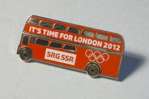 London 2012 Olympic Games Badge Olympic Media Badge Swiss Media SRG SSR Bus Badge