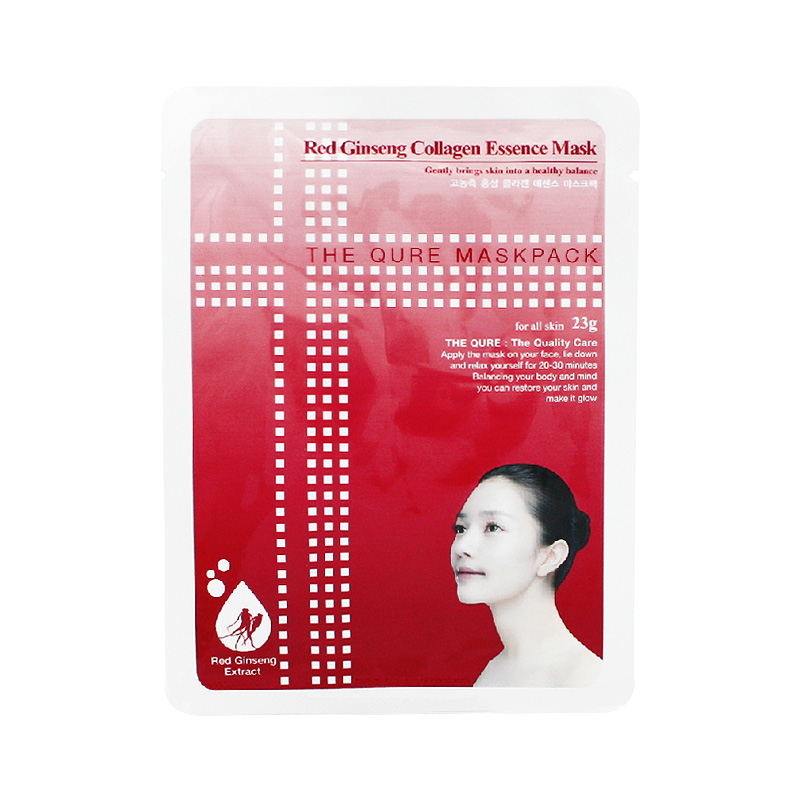 韩国The Qure Maskpack秋冬补水美白保湿淡斑胶原精华面膜贴 1片