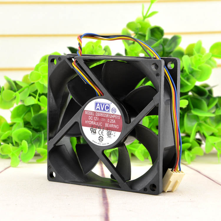 AVC C8025R12HB 0 12V 25A 8CM 8025 8025 shell power CPU pwm mute fan