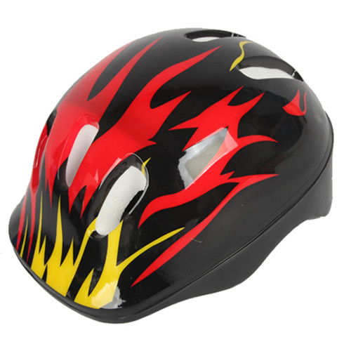 Children's skateboard safety helmet cartoon foam hat ice bike helmet toddler dancing decoration light summer style