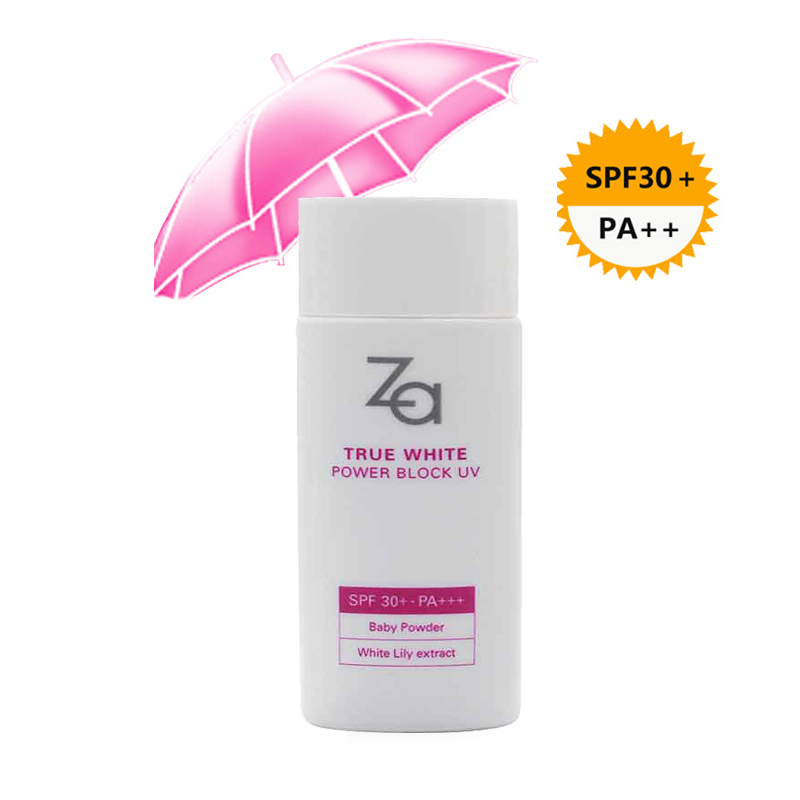 ZA姬芮真皙白保湿防晒乳霜女SPF30 海边全身防水防紫外线