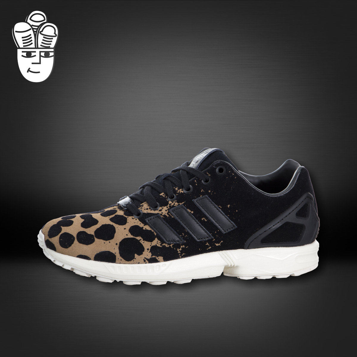 Adidas ZX Flux  三叶草女子跑鞋 时尚运动休闲鞋 豹纹配色