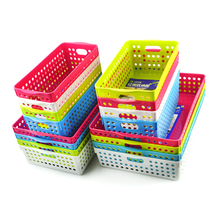 100 million Beauty Desktop containing basket Miscellaneous Containing Basket Large plastic finishing basket Storage Basket Cosmetic containing box