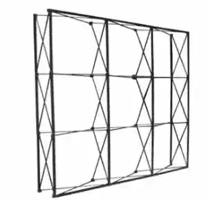 High-quality iron pull net display rack 3X3 3x4 billboard conference background wall display KT board bracket