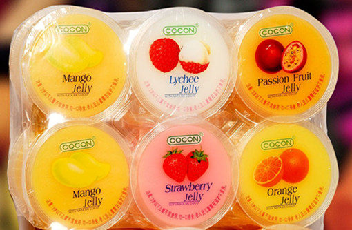 Malaysia imports cocon brand multi-flavored jelly (containing cocon fiber) 480g (80 grams x 6 cups)