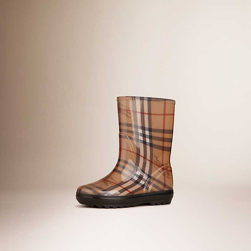 Burberry博柏利 经典格纹雨靴 38853111