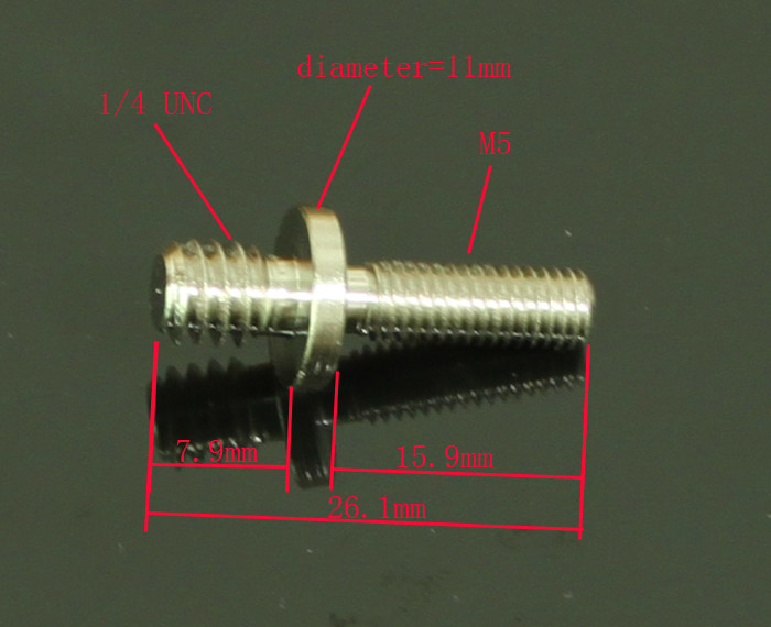 Plant price direct sales M5 turn 1 4 inch camera screw bolt camera Five gold accessories Photographic equipment accessories