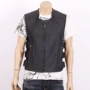 Vest da nam ngắn vest da đứng cổ áo thủy triều Harley đầu máy quần áo vest vai dây kéo áo khoác mỏng - Quần áo lông thú áo khoác da nam