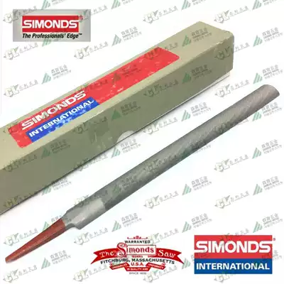 American original imported Simonds Contest file semi-circular file file 4 inch young tooth red handle