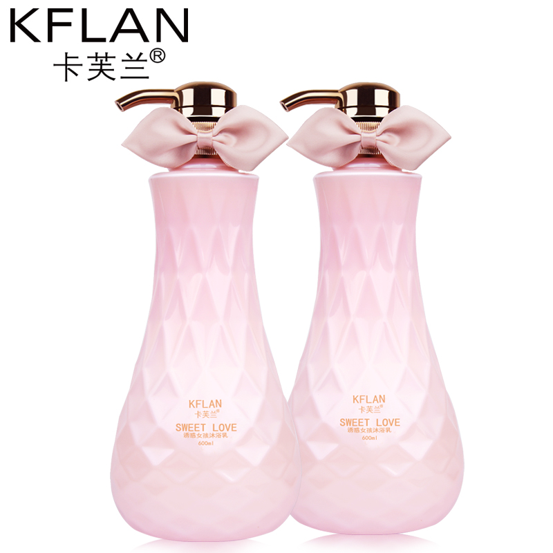 卡芙兰原料coco香水型沐浴露沐浴乳600ml+洗发水600ml洗护套装