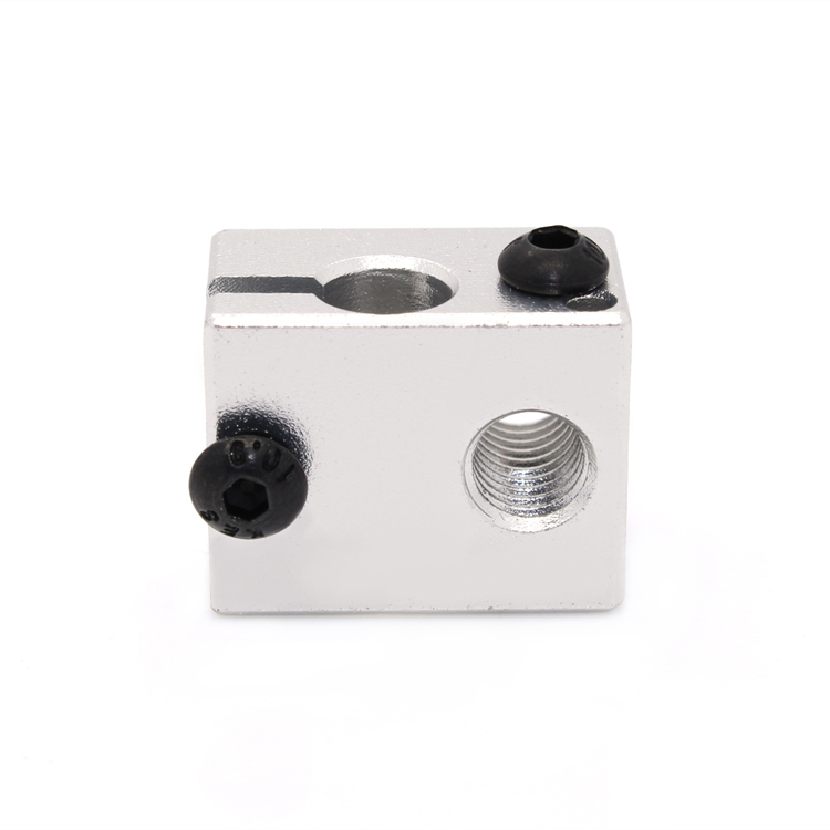 3D printer accessories E3D V6 all metal extruder special heating aluminum block sand blasting oxidation treatment