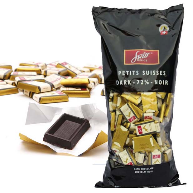Imported chocolate original Swiss Swiss Delice Dinise dark chocolate 1 3 kg bag