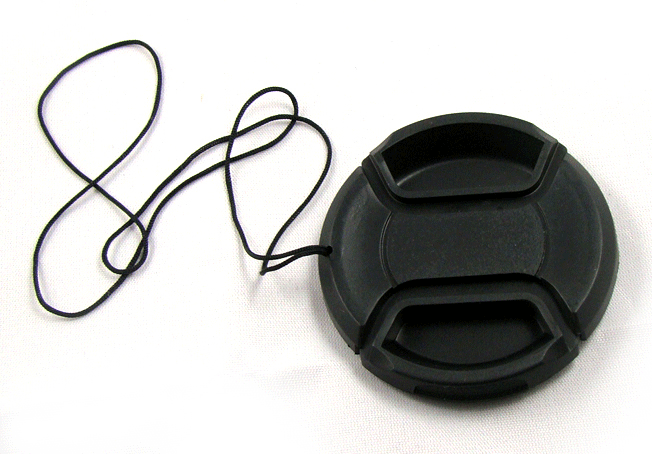 62mm wordless middle pinching lens cover LC-62mm with anti-throw rope lens cap