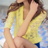 Кружевная летняя одежда, трикотажный кардиган, шифоновый свитер, пляжная одежда для защиты от солнца, защита от солнца