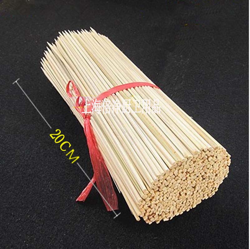 Barbecue Bamboo Sign Supplies Tool Barbecue Sausage Chicken Drab Meat String Bamboo Sign 3mm * 20cm 170 packs