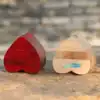 Wooden heart-shaped organ Kongming lock Luban lock Tibetan box Red love-shaped lock Creative adult intellectual toy