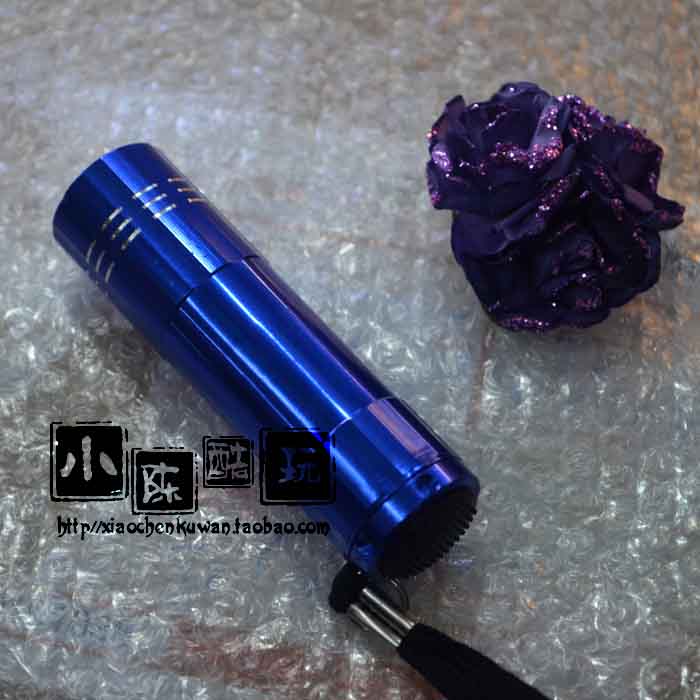 9LED amber UV light intense light flashlight 3 Festival 7 Number of notes Purple Light 395 Tobacco Wine Anti-counterfeiting customizable LOGO