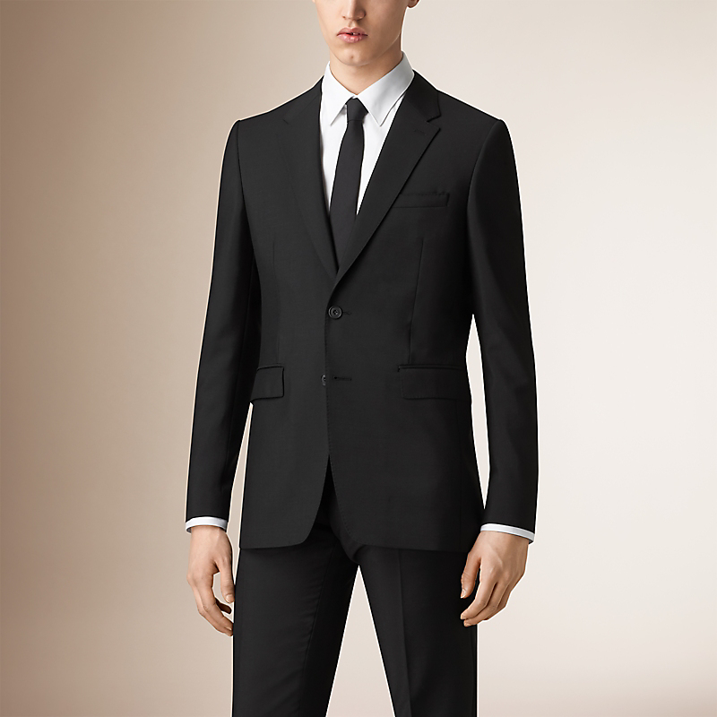 BURBERRY/博柏利现代剪裁羊毛混纺西装外套 39163011