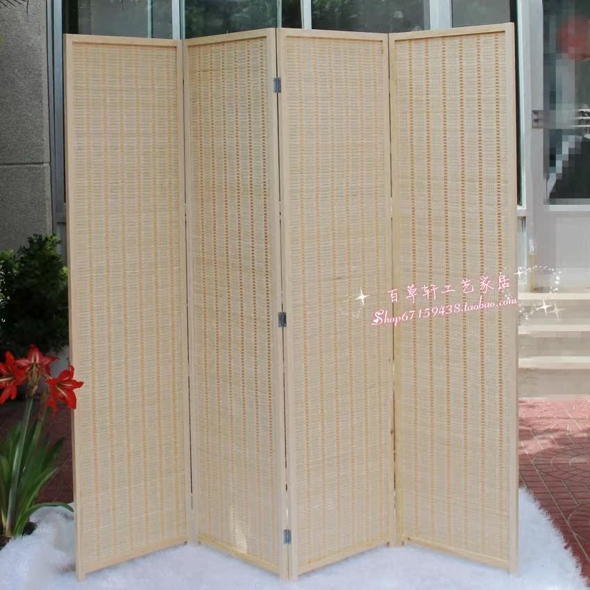 Купить ширма Высокая-класс твердой древесины бамбук складной экран ...