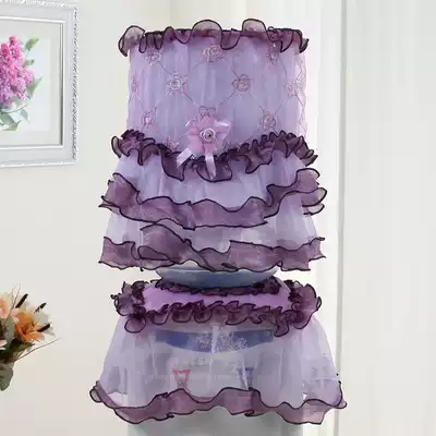 Water dispenser cover dust cover Lace European-style fabric bucket cover two-piece pastoral Korean special price modern simple