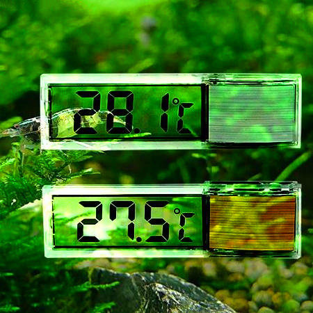  3D LCD fish tank thermometer Aquarium water temperature meter Turtle tank electronic induction crystal thermometer