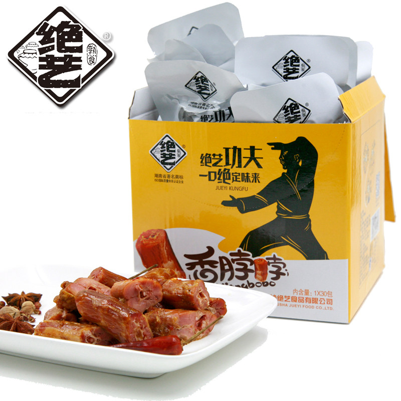 【天猫超市】绝艺香脖脖烤鸡脖16g湖南特产香辣鸡脖食零食小包装