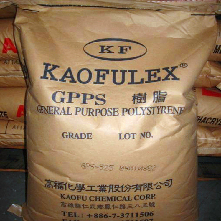 GPPS Resin Taiwan High Fofu 525 Plastic Raw Material Transparent White Base Resistant Aging High Temperature Resistant Polystyrene