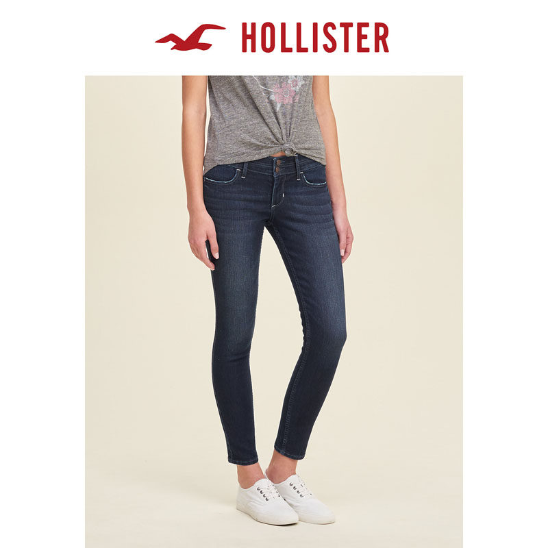 Hollister 2016春装新款 九分牛仔裤 女 112345