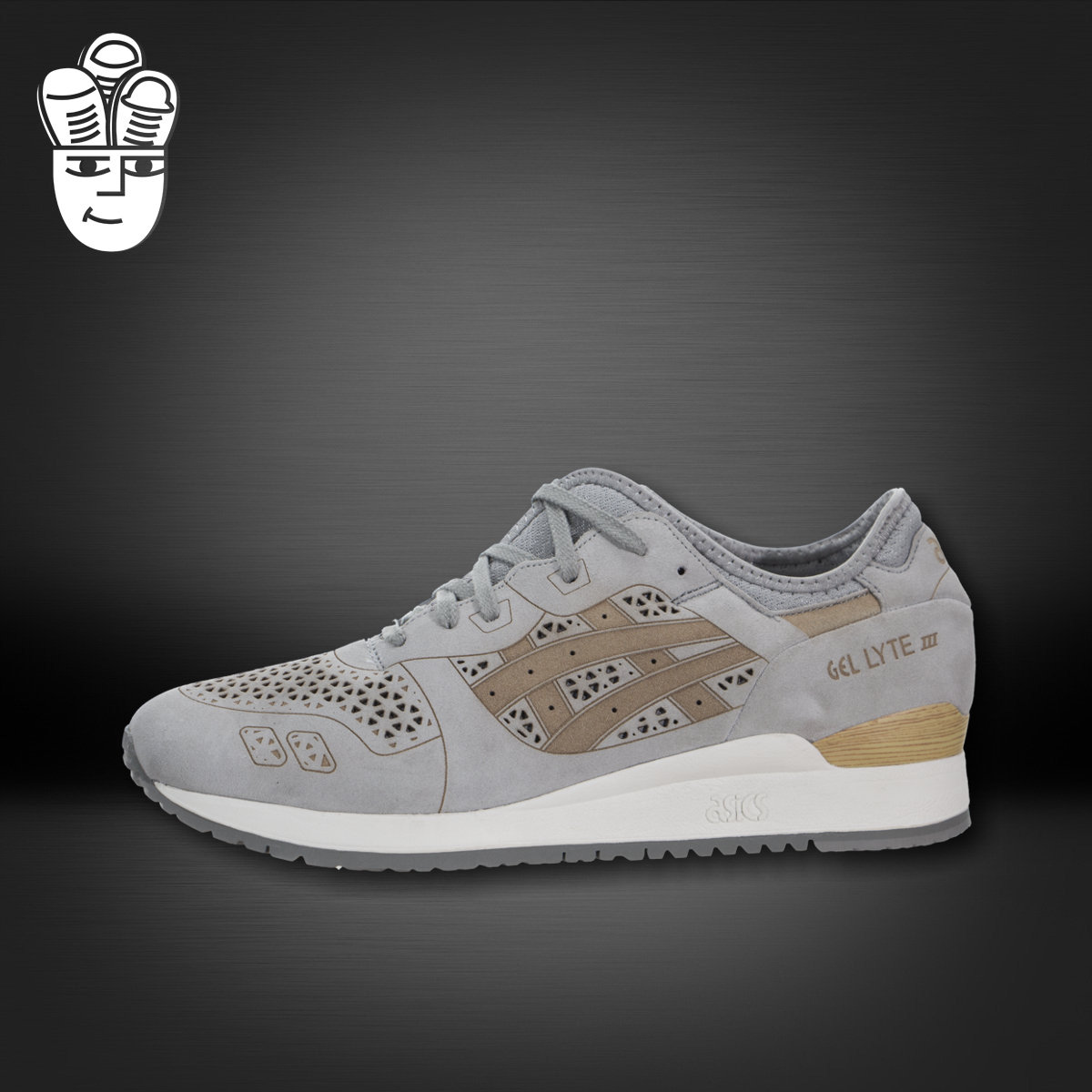 爱世克斯Asics GEL-Lyte III LC 亚瑟士男子慢跑鞋 复古跑鞋 镂空