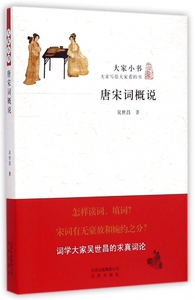 唐宋词概说/大家小书 博库网