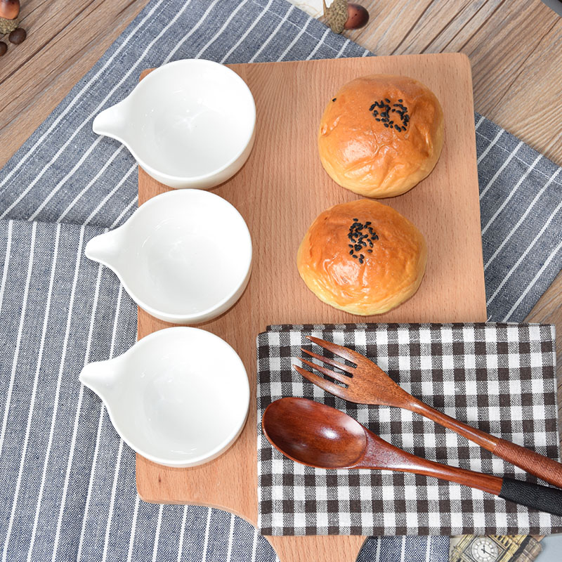 Japanese-style solid color creative ceramic sauce dish small cabbage butterfly soy sauce vinegar dish small bowl taste dish home gift decoration tableware