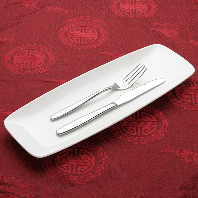 13 inch rectangular plate 2708 pure white bone ceramic dish ceramic tableware fish plate