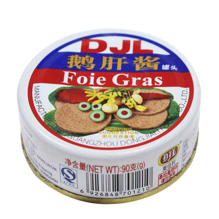 Dongjiali foie gras French foie gras canned 85g canned ready-to-eat smeared bread delicious nourishing nutrition special offer