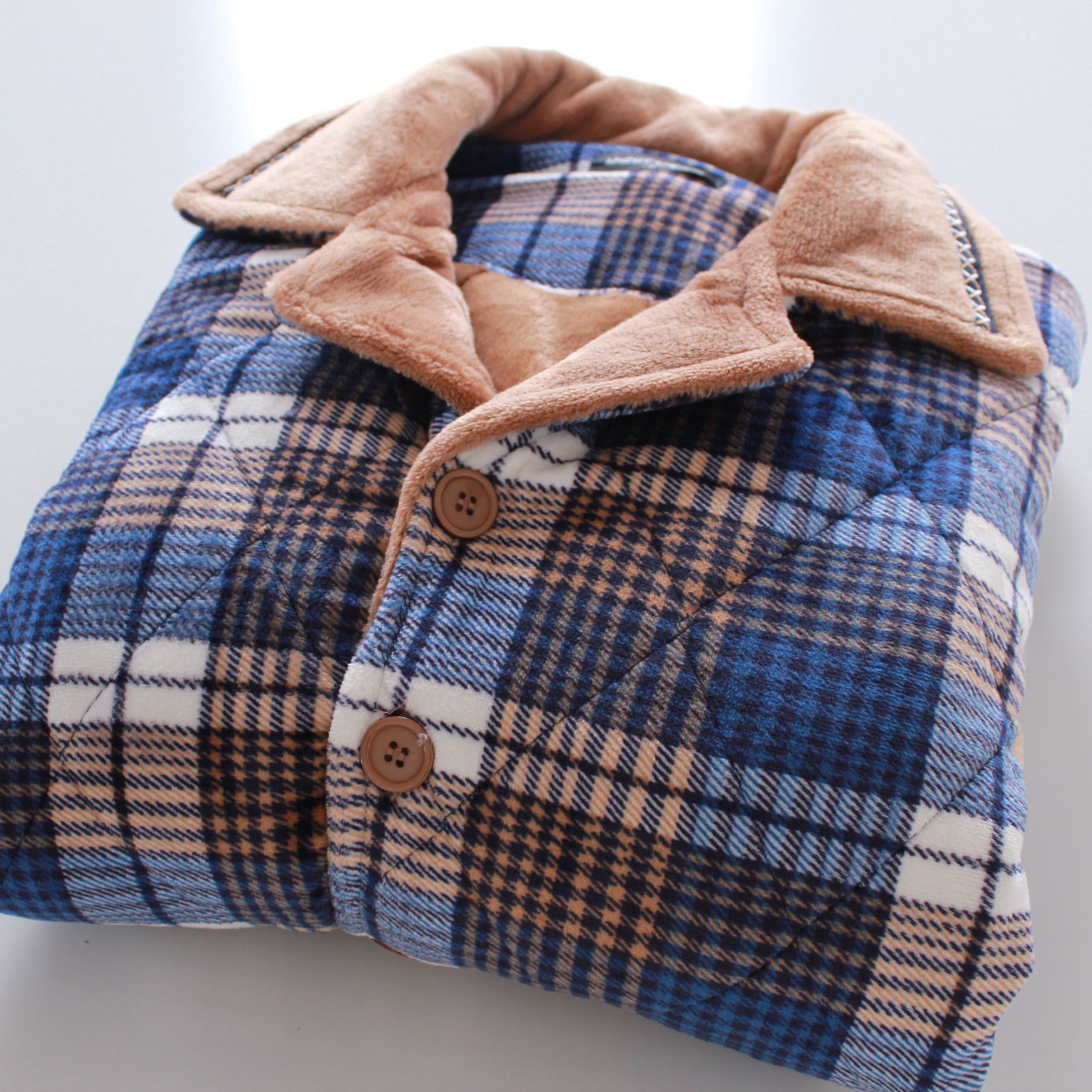 Foreign Trade Day Single Winter Male Thickened Coral Suede Cotton Pyjamas couple cotton padded jacket flannel Flannel Home Clothing