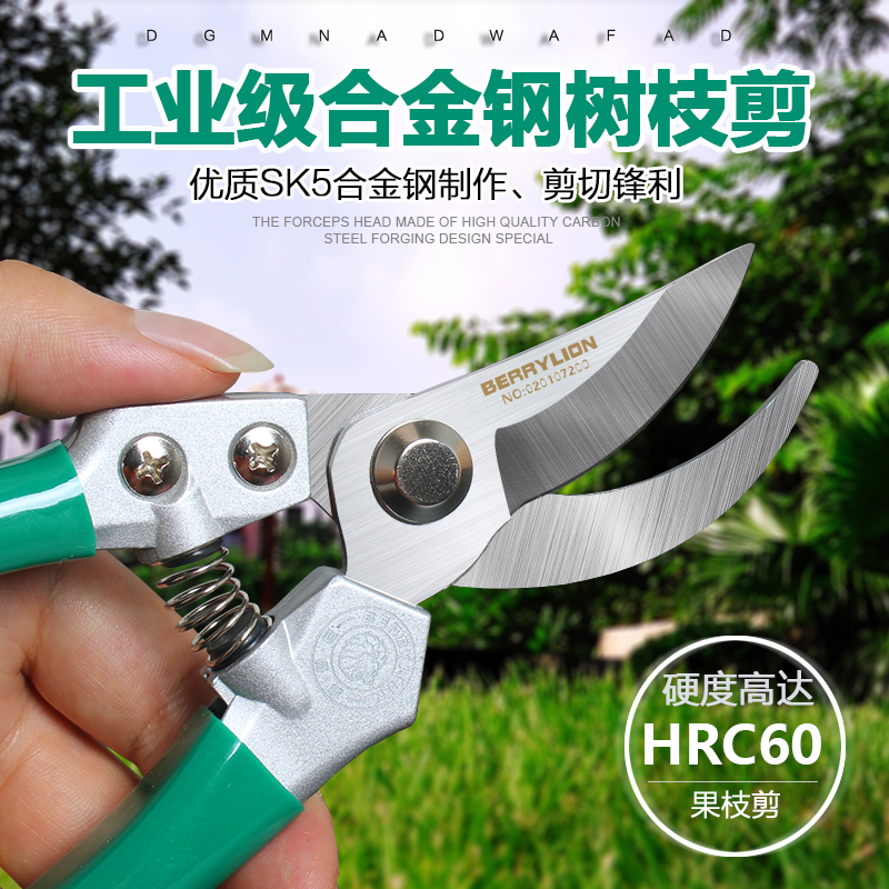 Budweiser lion pruning shears branch shears garden shears gardening shears Chinese medicine shears medicinal shears fruit tree shears branch scissors
