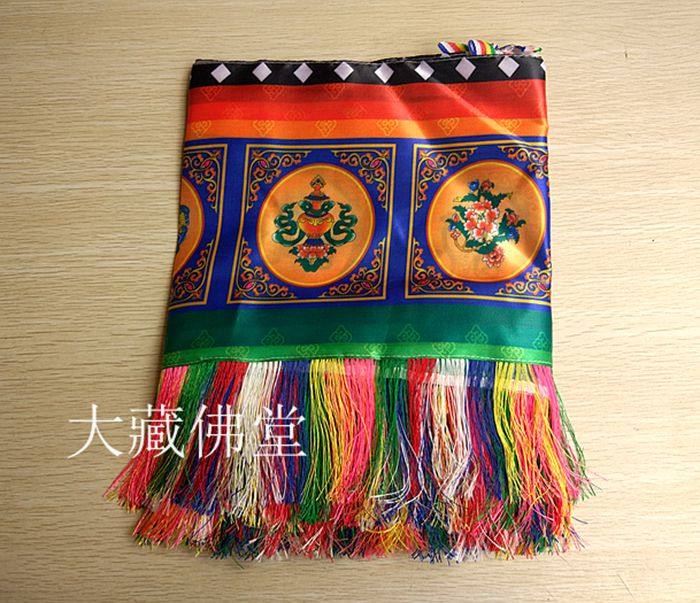 Tibetan Buddhist Hall Decorations 450 * 29cm Puma Puma, Tibet Eight auspicious hanging curtain Mantle Wall skirt Anti-collision wall Applique Table Circumference