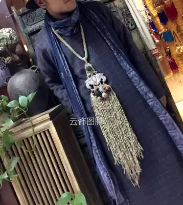 Cloud decoration totem original jewelry necklace national style handmade Miao silver jewelry retro personality exaggerated neutral necklace A