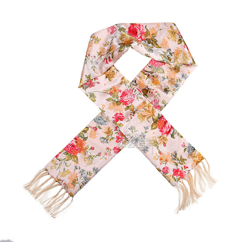 Hibiscus Populace Sichuan Chengdu Features Spring Winter Shu Jin Scarf Shawl Cape Accessories Business Commemorative Gift W-6