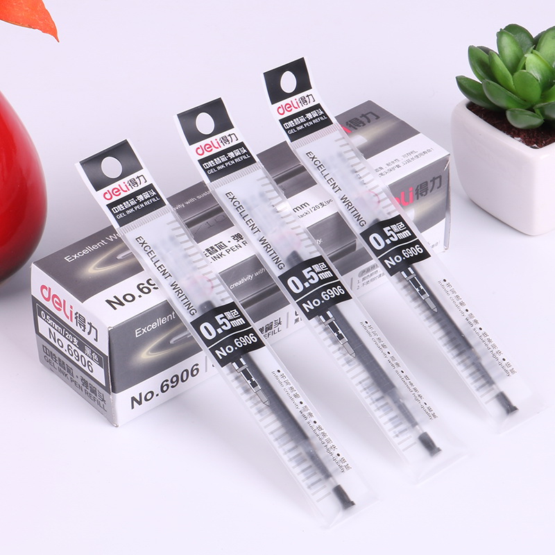 25 - Force 6906 press a motion spring head neutral pen core 0 5mm black supper office 20