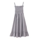 Homemade ~ hè mới mềm mại kiểu váy port với tai gỗ cao eo quai trong váy dài quai váy Váy dài
