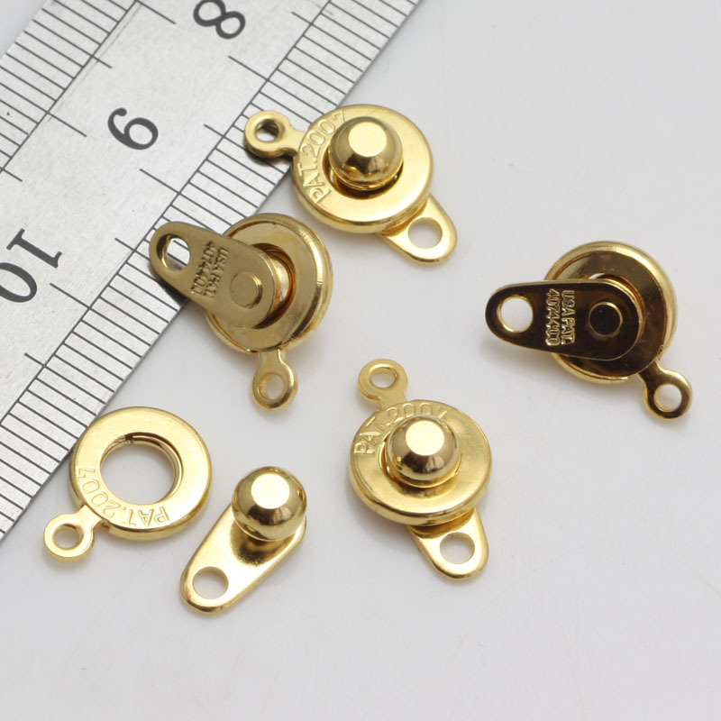 Snap-On Clasp Japanese Kiwa Pearl Clasp Bracelet Necklace Clasp Connector Versatile Clasp Mother-And-Child Clasp Copper Gold-Plated