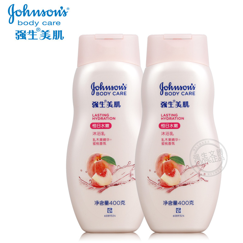 强生美肌恒日水嫩400g*2瓶沐浴乳露液包邮滋润保湿持久留香男女士