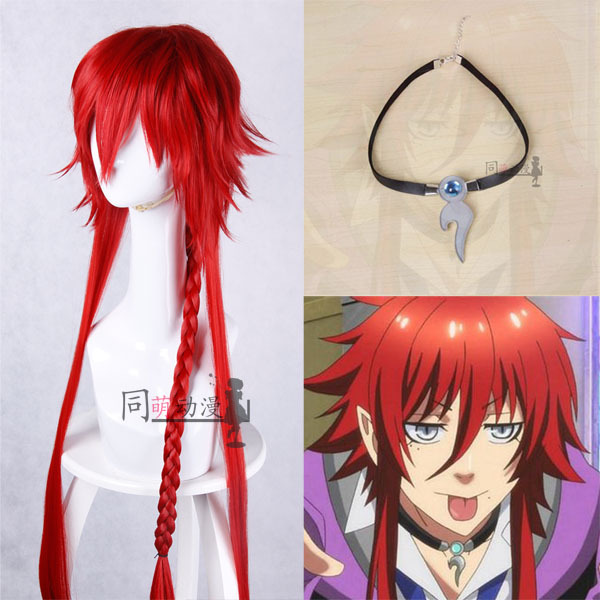 Cosplay Wig [Goddess' Prank] Loki Reventin Flip-Up Style Wig Cos Necklace