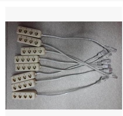 RJ45 turn RJ11 adapter Internet transfer phone 10% Four network route to telephone line telephone line extension cord