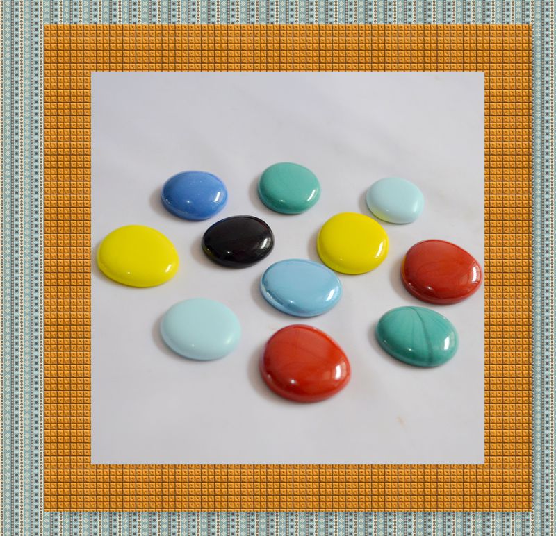 Porcelain with large size flat bead diameter 3-3 5 cm left and right wall applid with water retaining strip decorative art for RMB10  1 catty